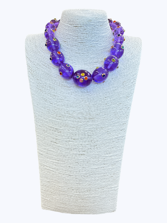 N5207 | Faceted Acrylic Necklace | NK26172