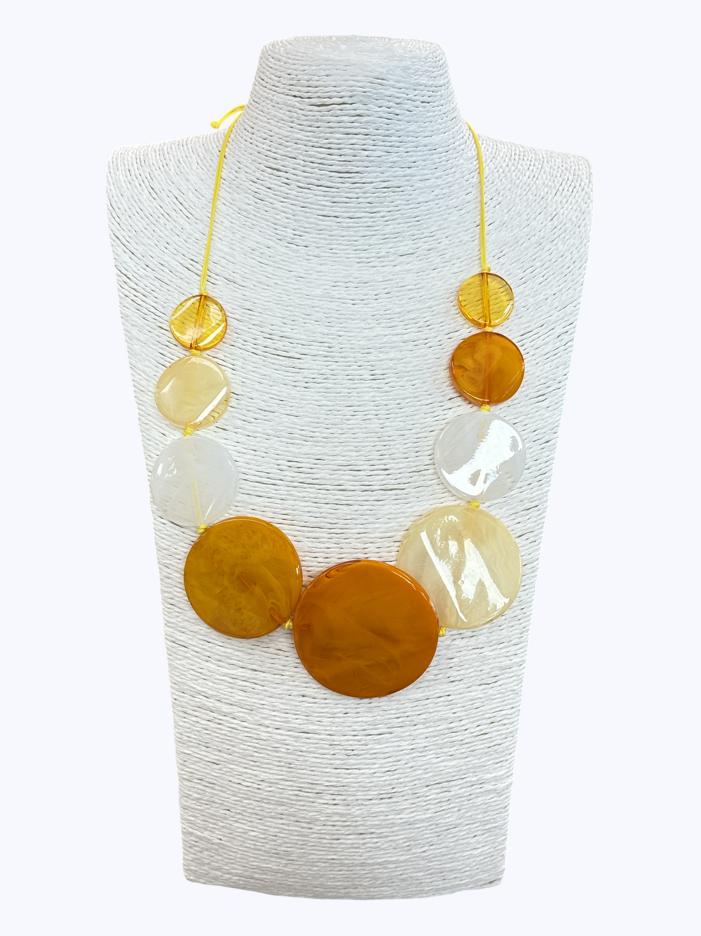 N5198 | Modern Acrylic Disc Necklace | NK26163