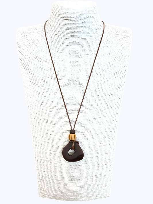 N5196 | Artisan Acrylic Cord Necklace | NK26161