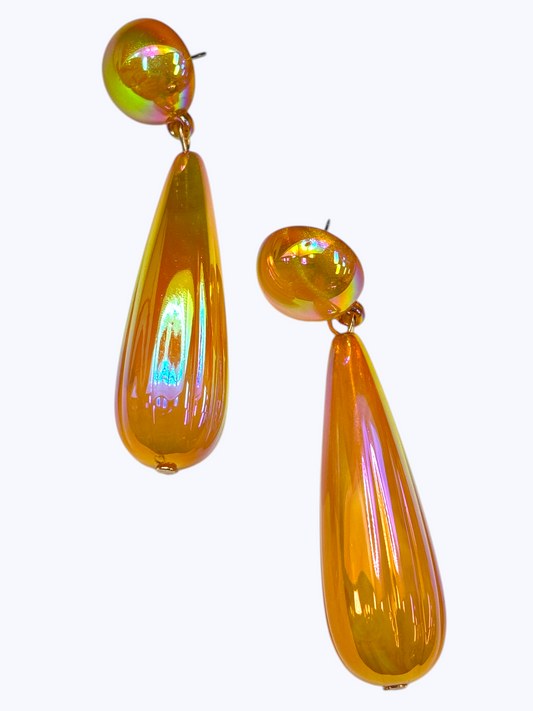 E2440 | Holographic Teardrop Accent Earrings | ER26133