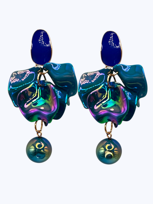 E2454 | Iridescent Floral Earrings | ER26147
