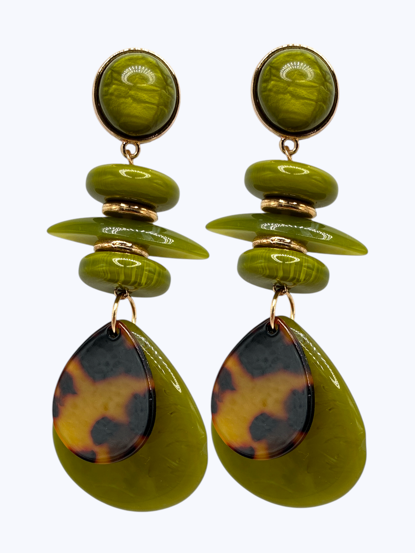 E2442 | Layered Acrylic Disc Earrings | ER26135