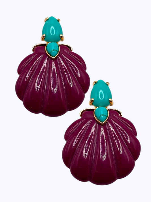 E2447 | Seashell Drop Earrings | ER26140