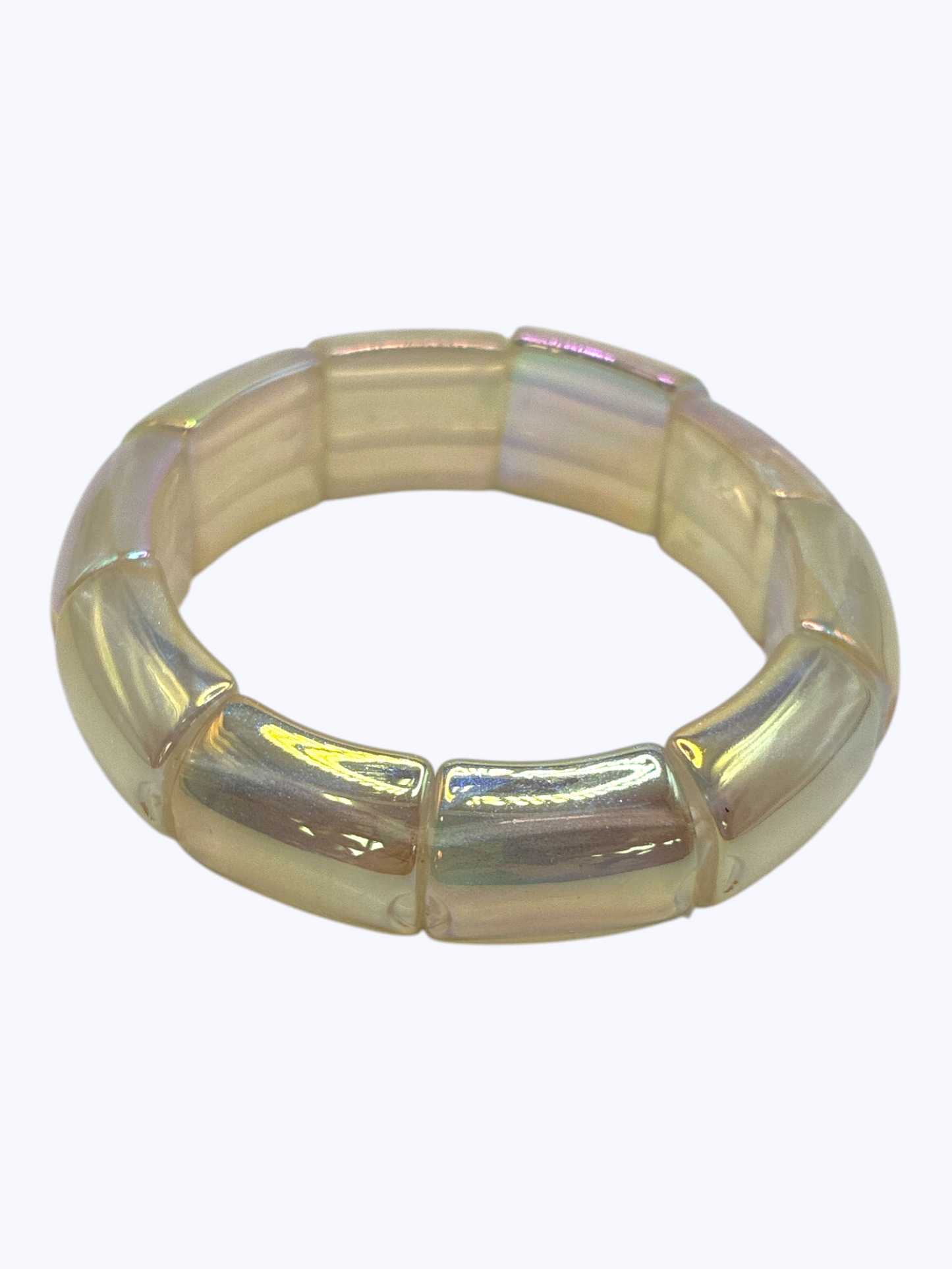 B0512 | Iridescent Acrylic Stretch Bracelet | BR26167