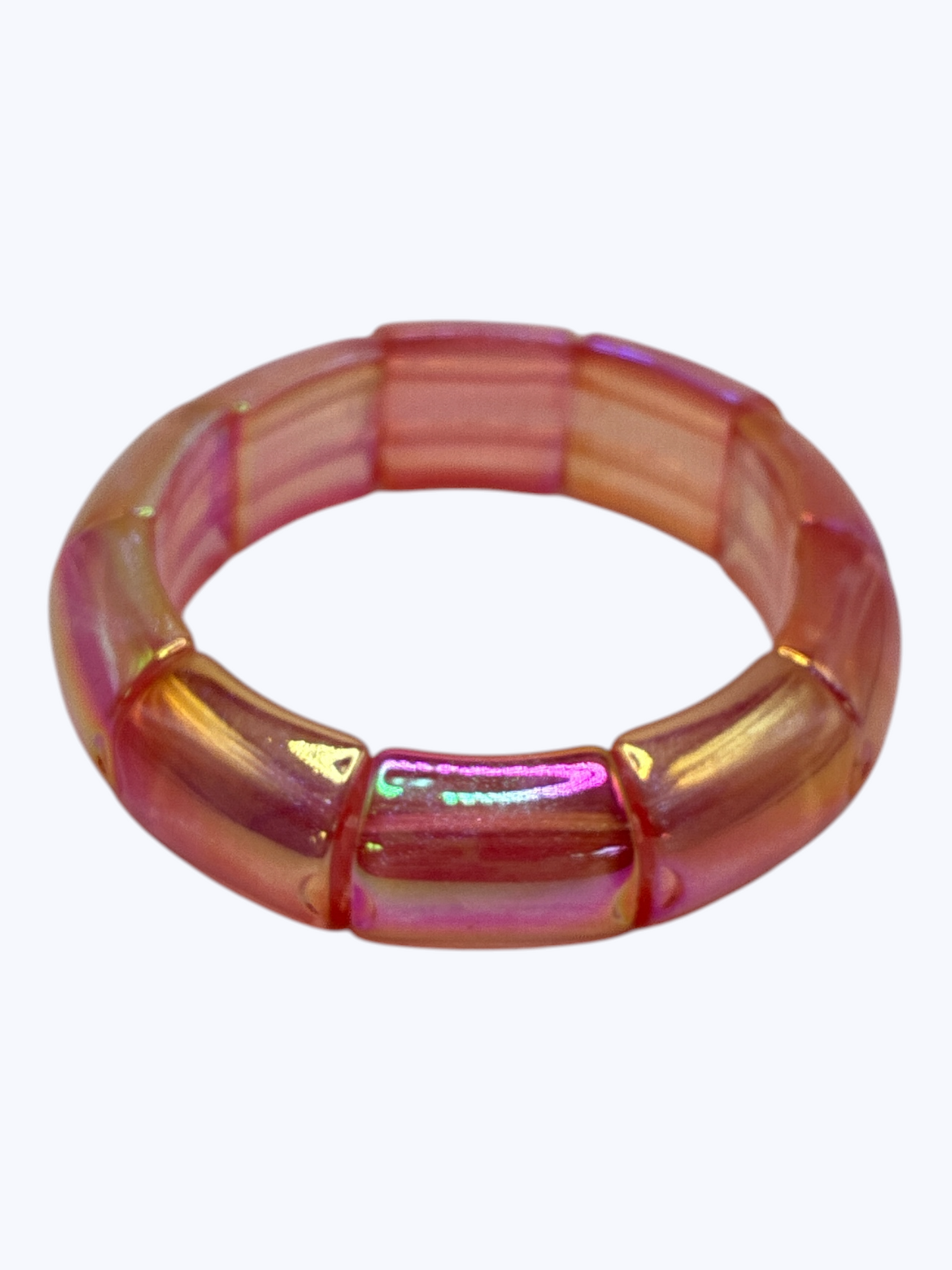 B0512 | Iridescent Acrylic Stretch Bracelet | BR26167