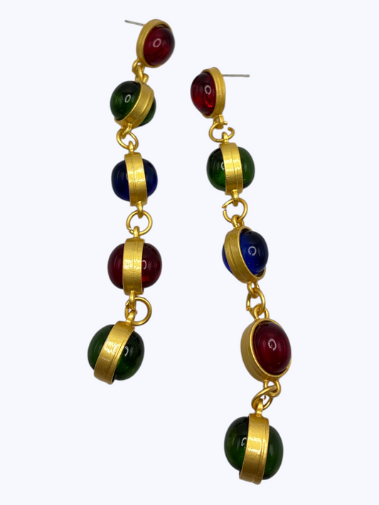 E2460 | Beaded Link Earrings | ER26153