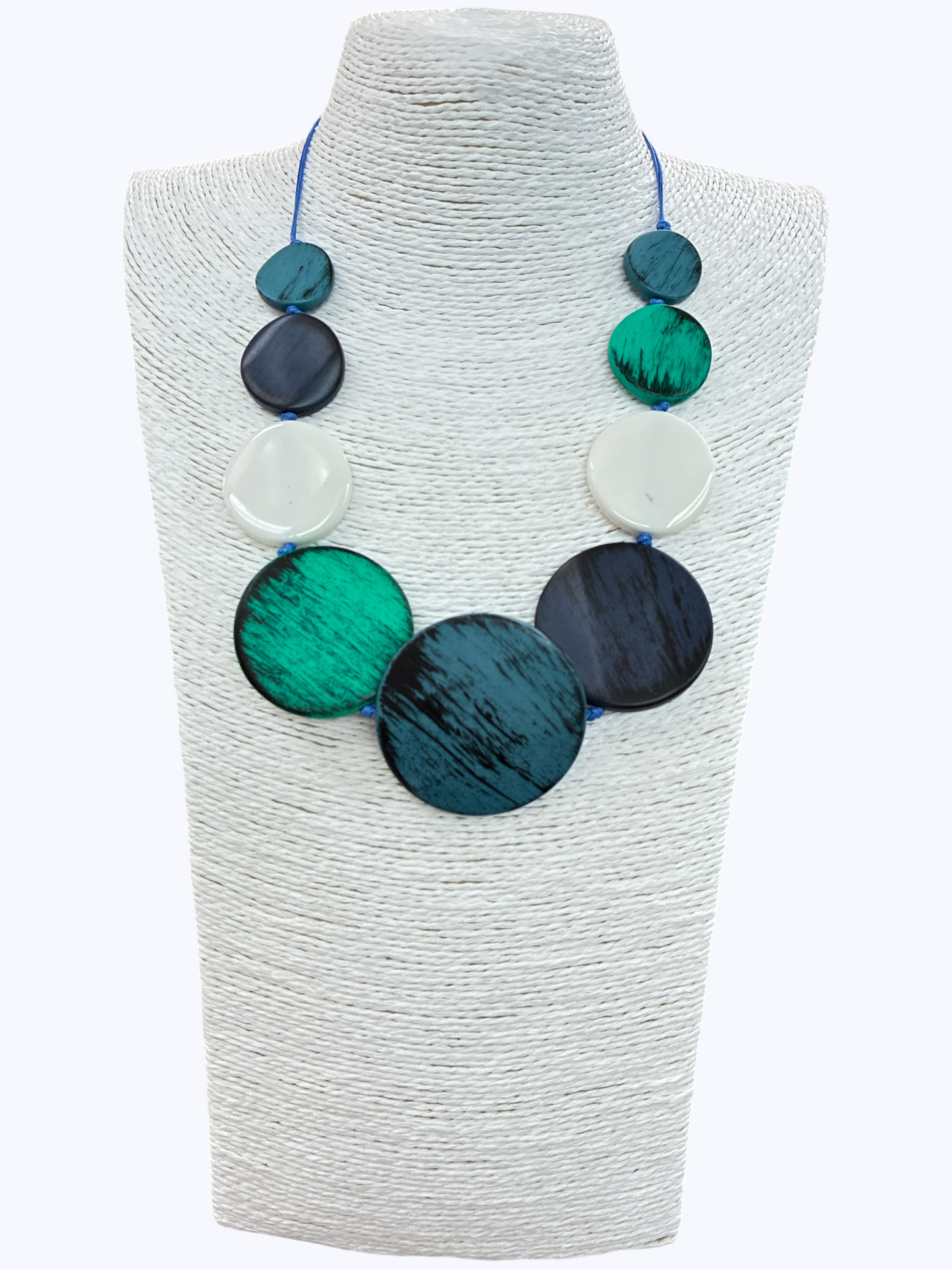 N5253 | Oversized Acrylic Disc Necklace | NK26210