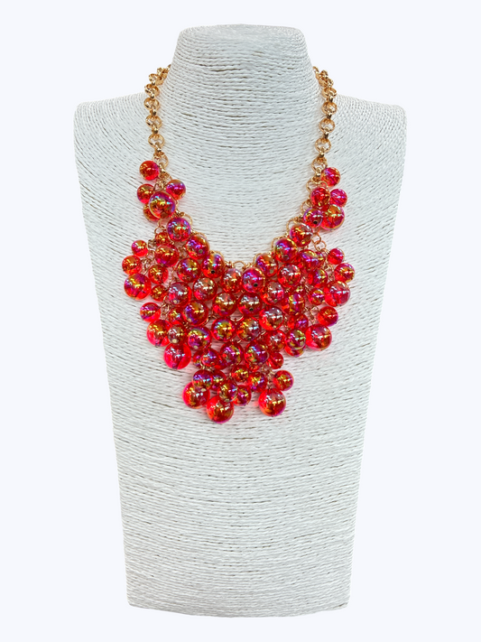 N5255 | Cluster Bubble Bead Necklace | NK26212
