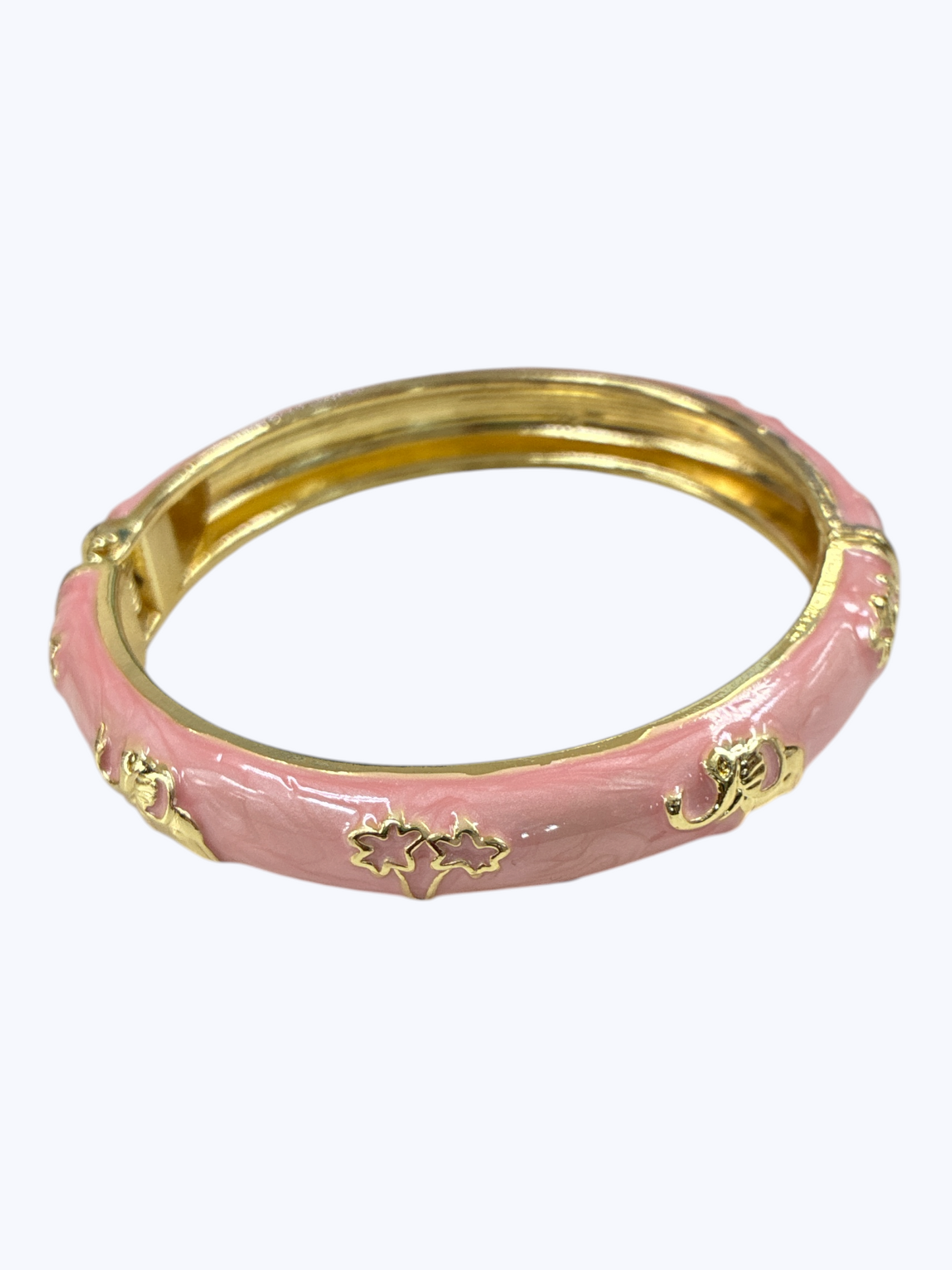 B0505 | Elephant Hinged Bangle Bracelet | BR26160