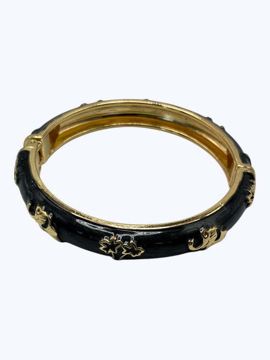 B0505 | Elephant Hinged Bangle Bracelet | BR26160