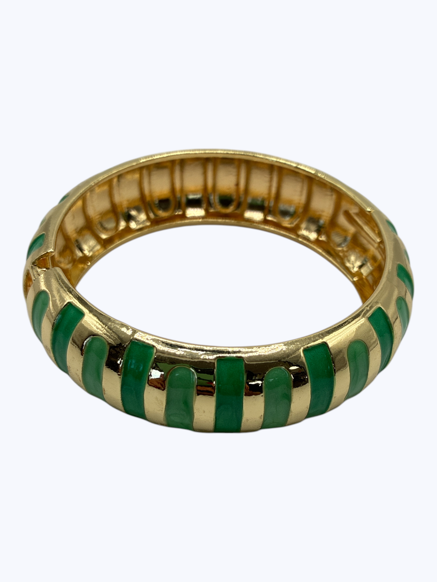 B0503 | Enamel Stripe Hinged Bracelet | BR26158