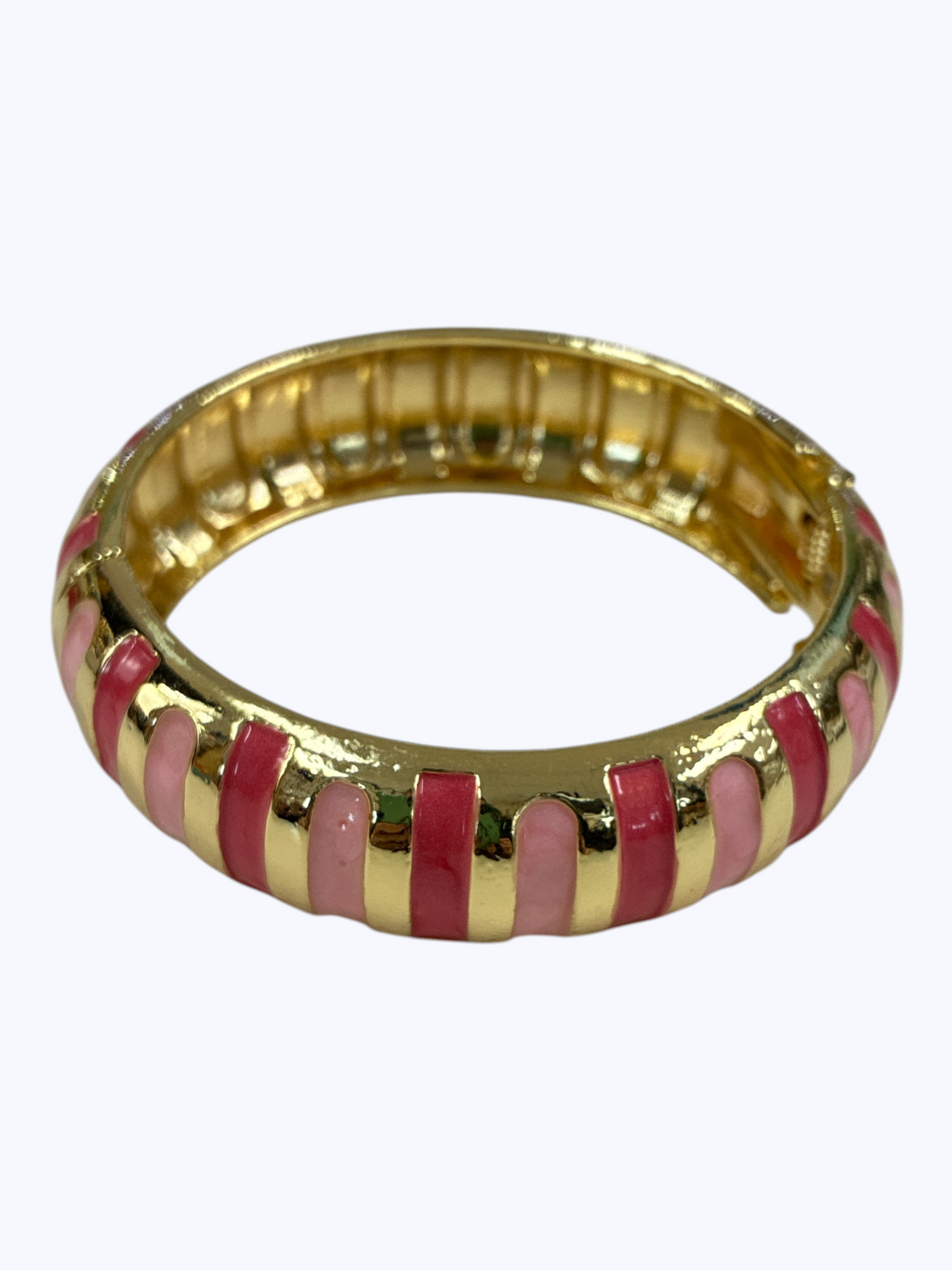 B0503 | Enamel Stripe Hinged Bracelet | BR26158