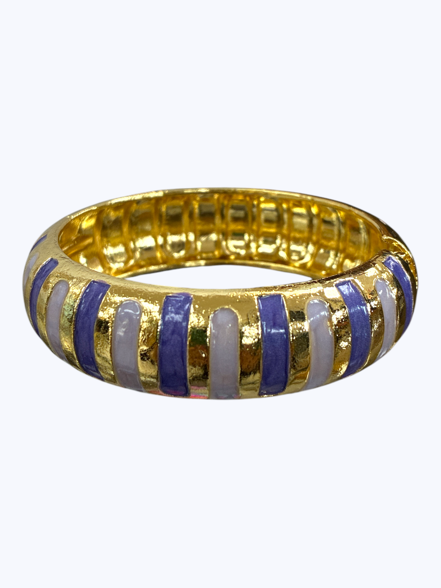 B0503 | Enamel Stripe Hinged Bracelet | BR26158