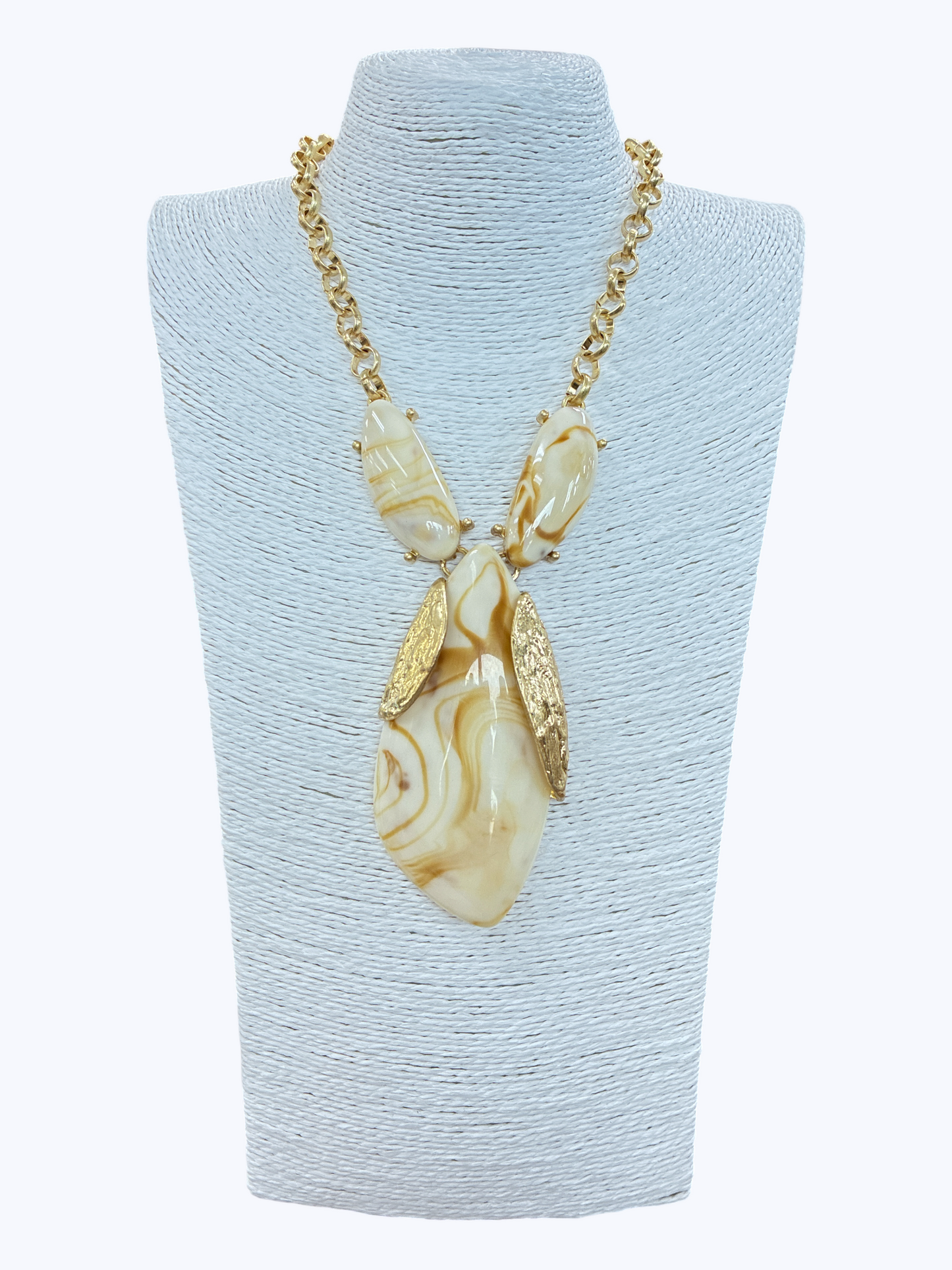 N5248 | Abstract Stone Pendant Necklace | KS2286