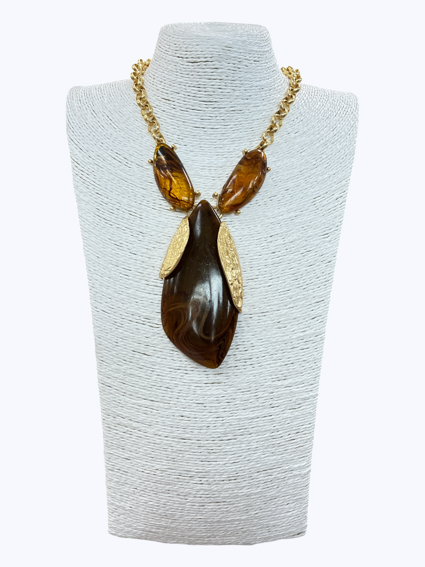 N5248 | Abstract Stone Pendant Necklace | KS2286