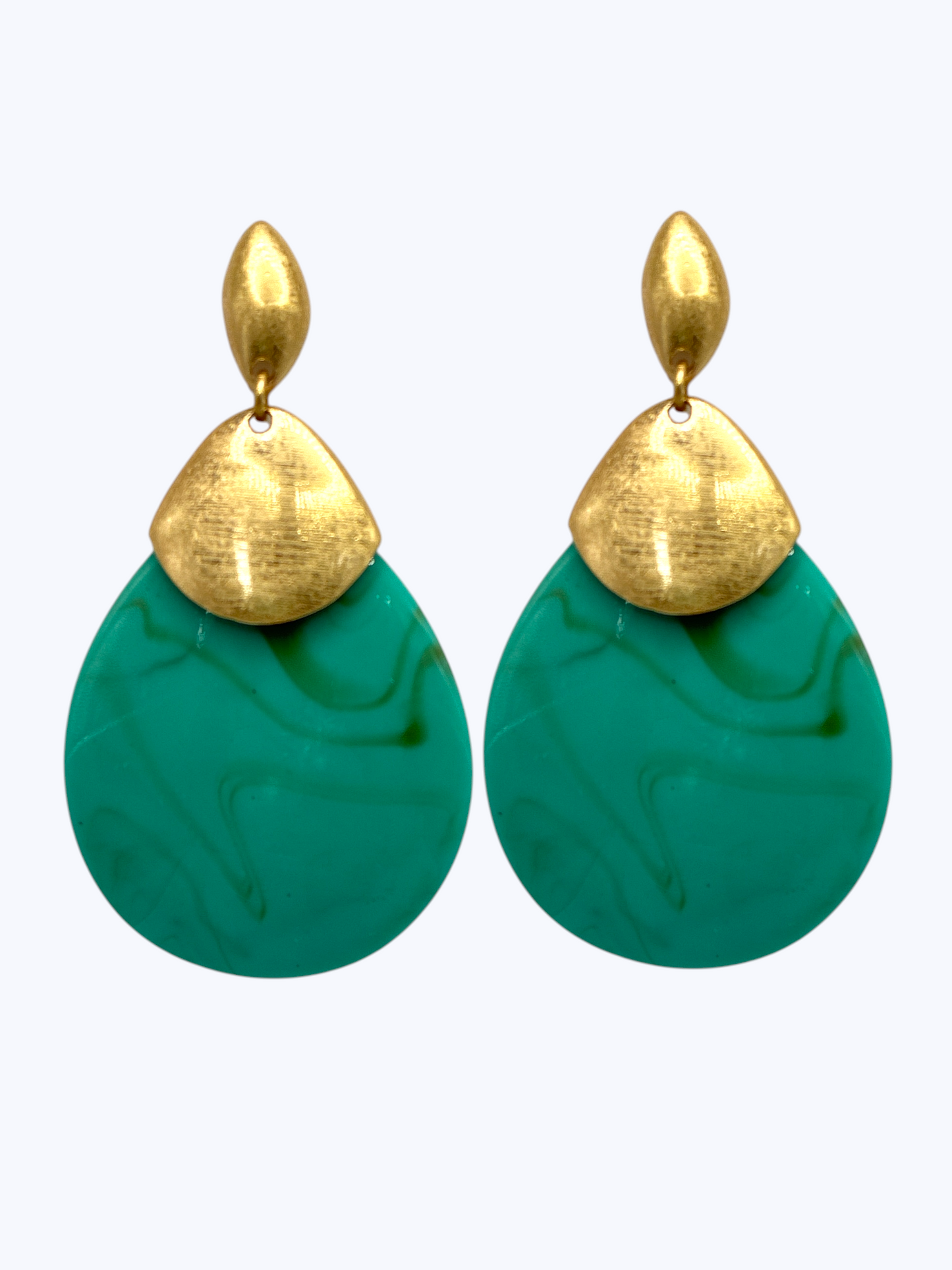 E2478 | Marbled Teardrop Earrings | KE1174