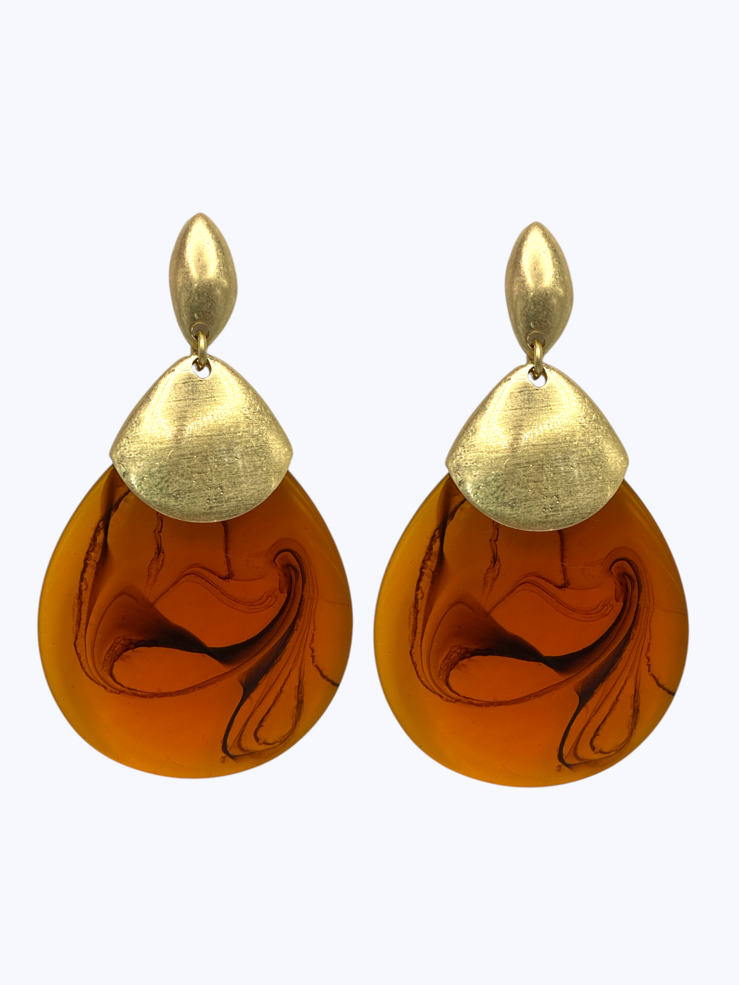 E2478 | Marbled Teardrop Earrings | KE1174
