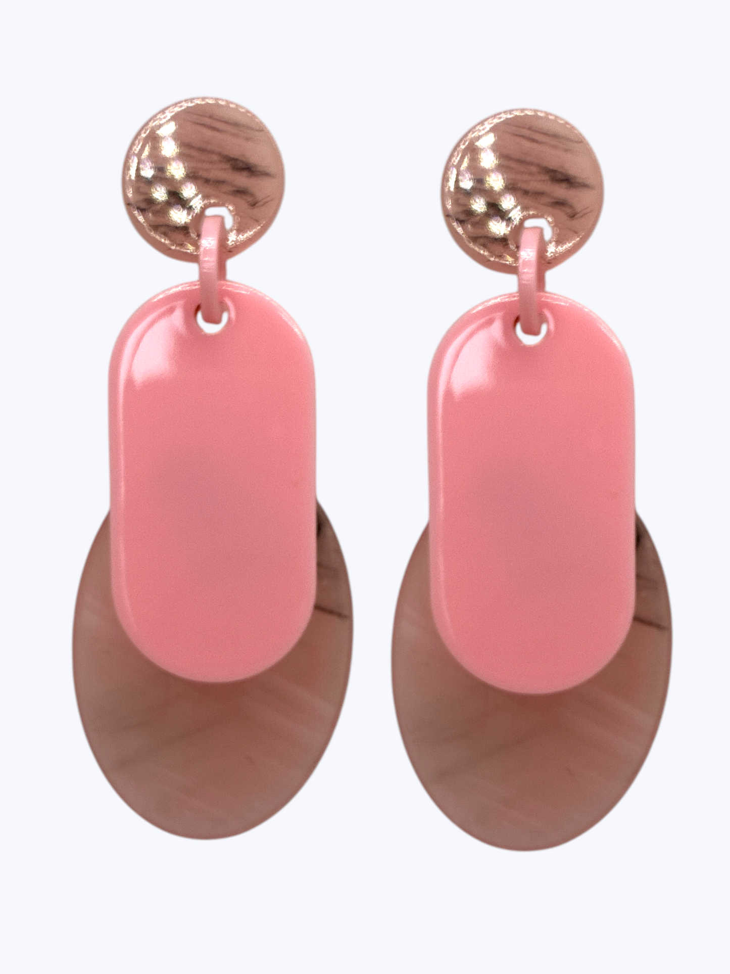 E2470 | Layered Acrylic Dangle Earrings | KE1104