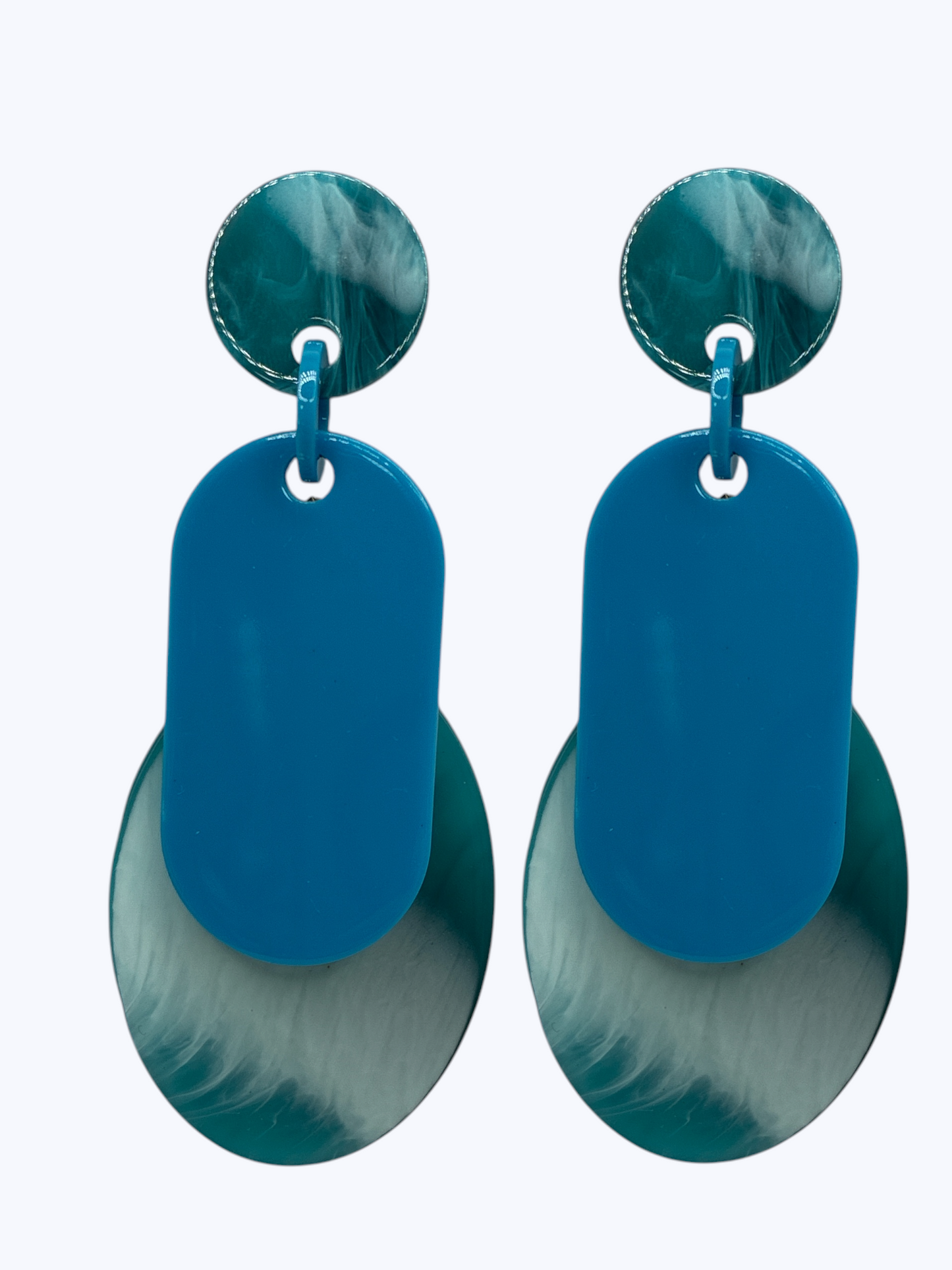 E2470 | Layered Acrylic Dangle Earrings | KE1104