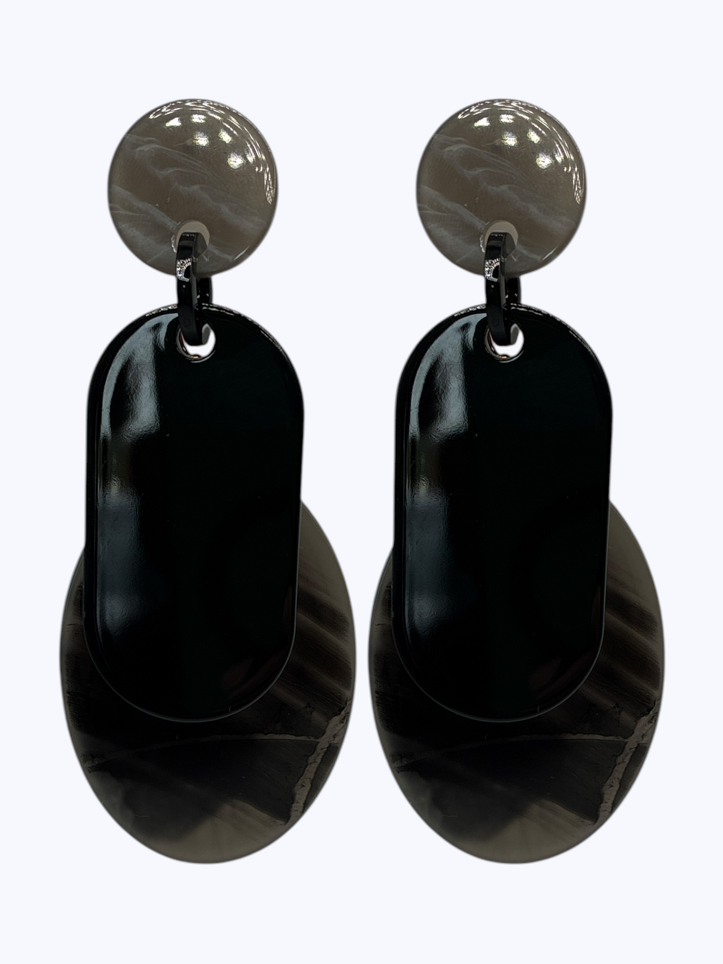 E2470 | Layered Acrylic Dangle Earrings | KE1104