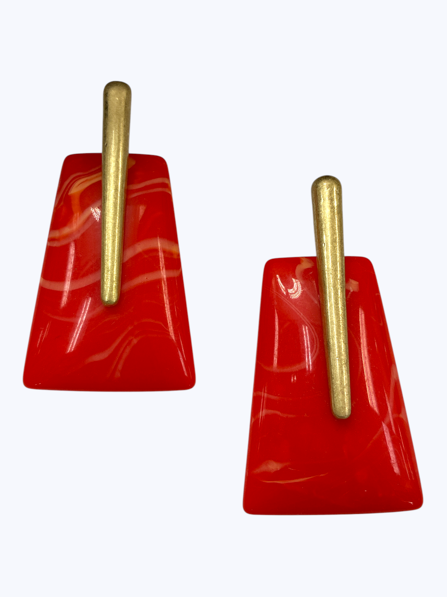 E2476 | Acrylic Trapezoid Drop Earrings | KE1168