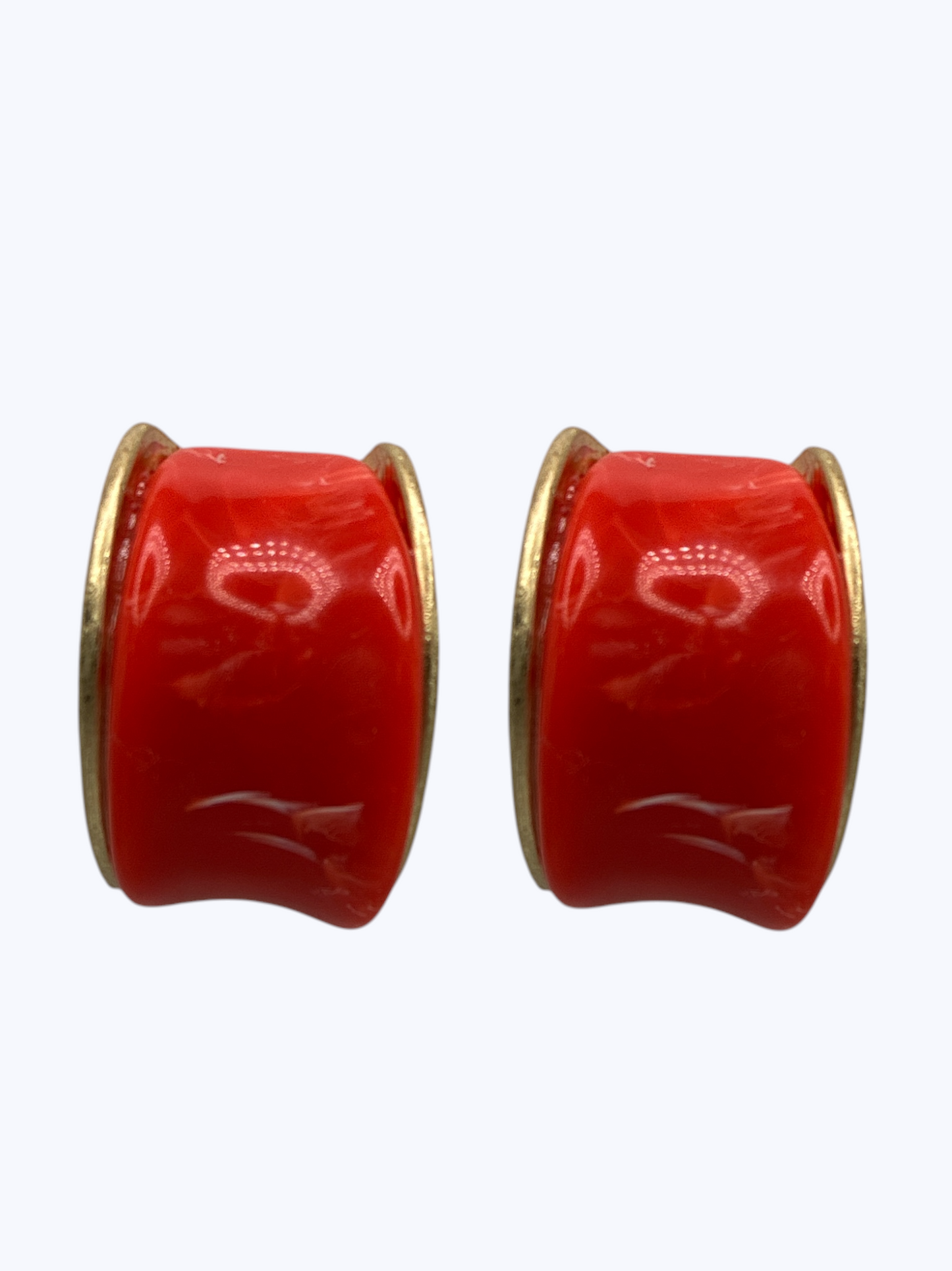 E2477 | Curved Acrylic Hoop Earrings | KE1169