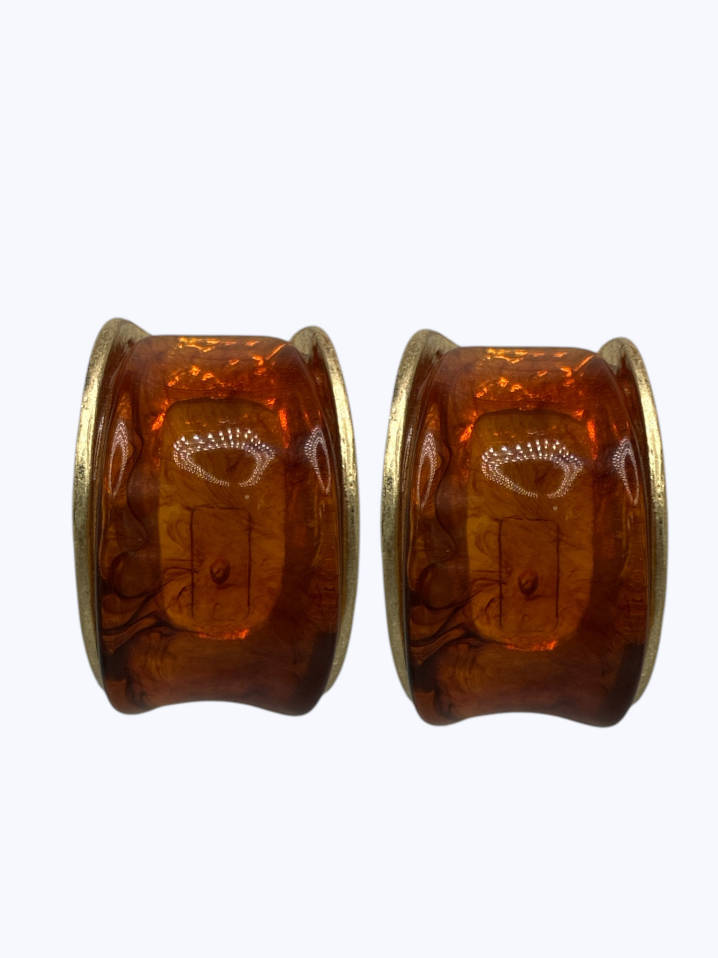 E2477 | Curved Acrylic Hoop Earrings | KE1169