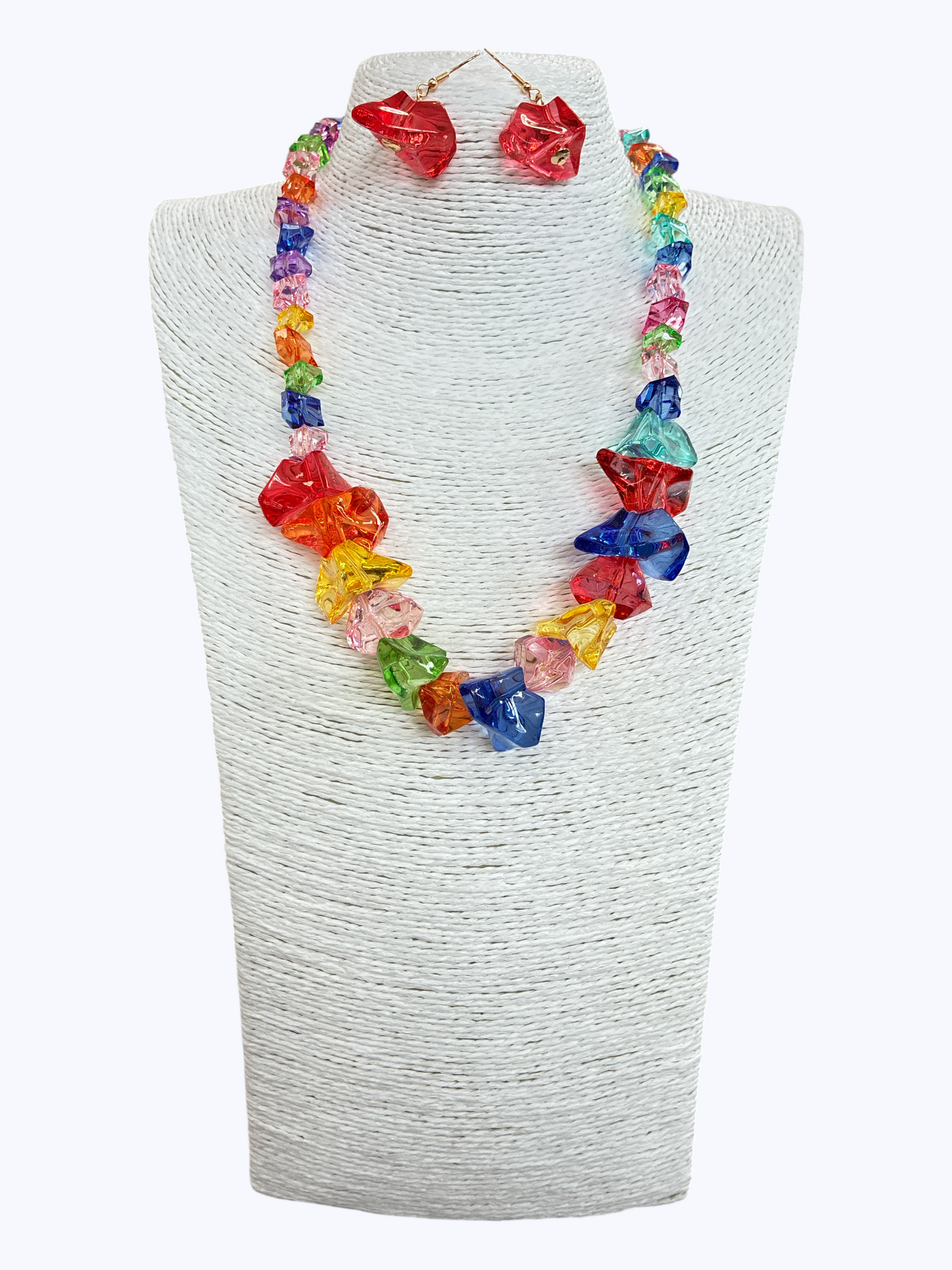 N5245 | Abstract Acrylic Bead Necklace Set | KS2257