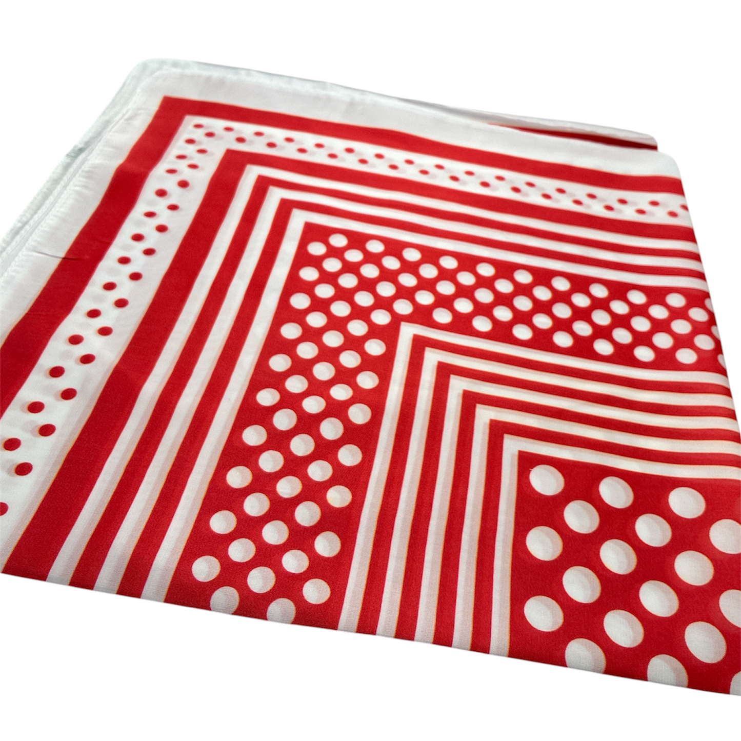 SS | Stripe and Dot Print Scarf | BSS26113