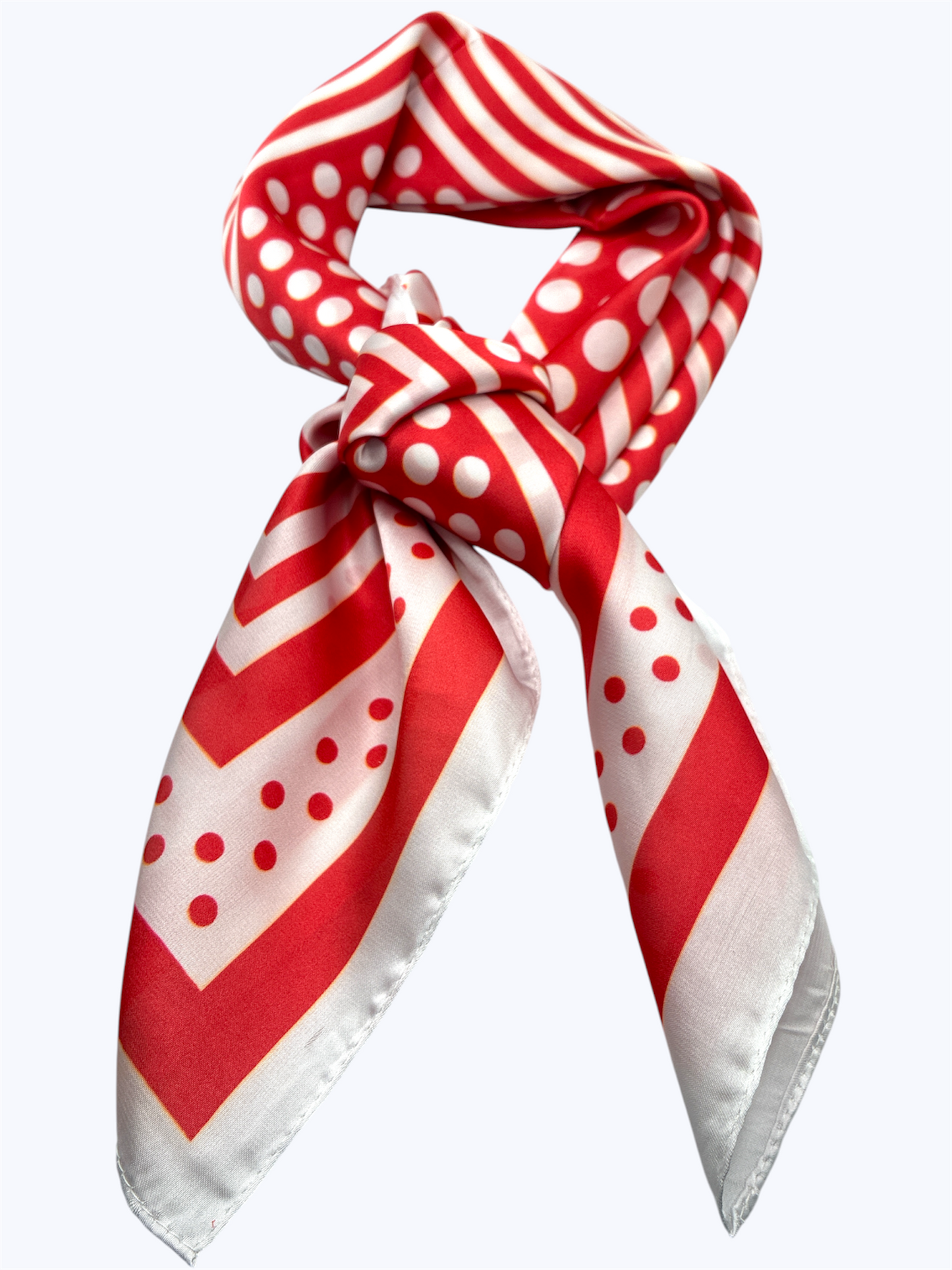 SS | Stripe and Dot Print Scarf | BSS26113
