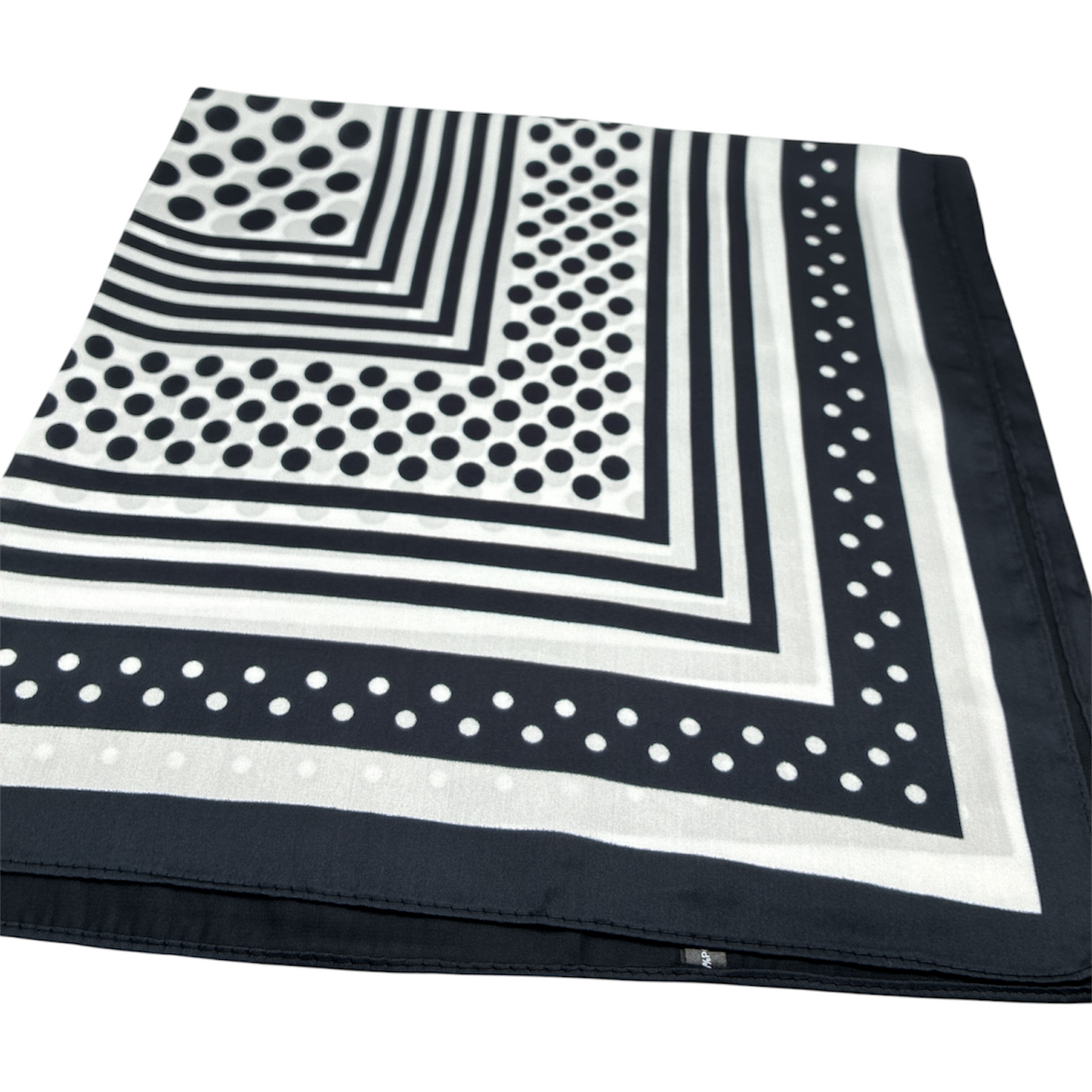 SS | Stripe and Dot Print Scarf | BSS26113