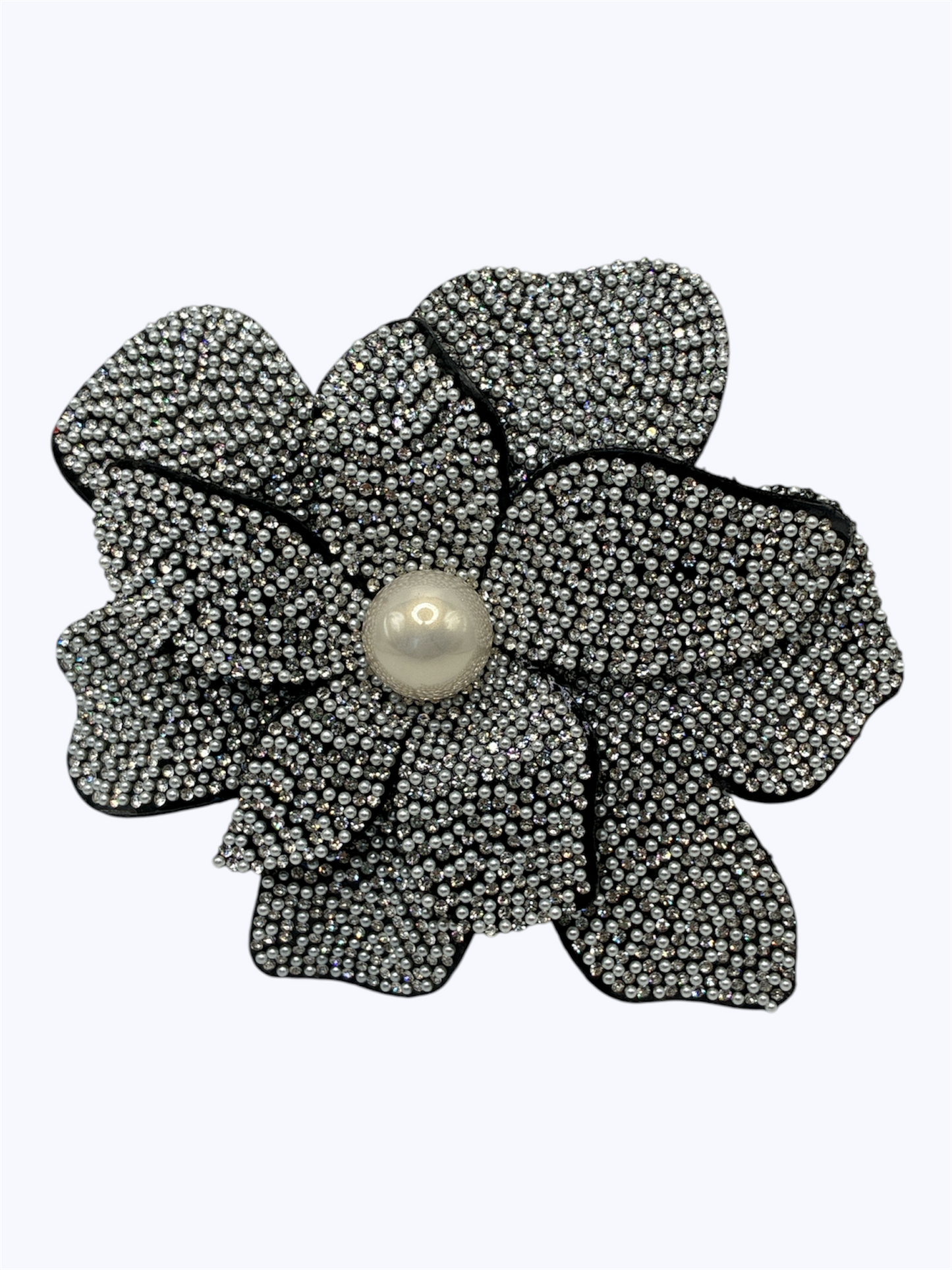 BR0459 | Pearl Center Flower Brooch | KP2222
