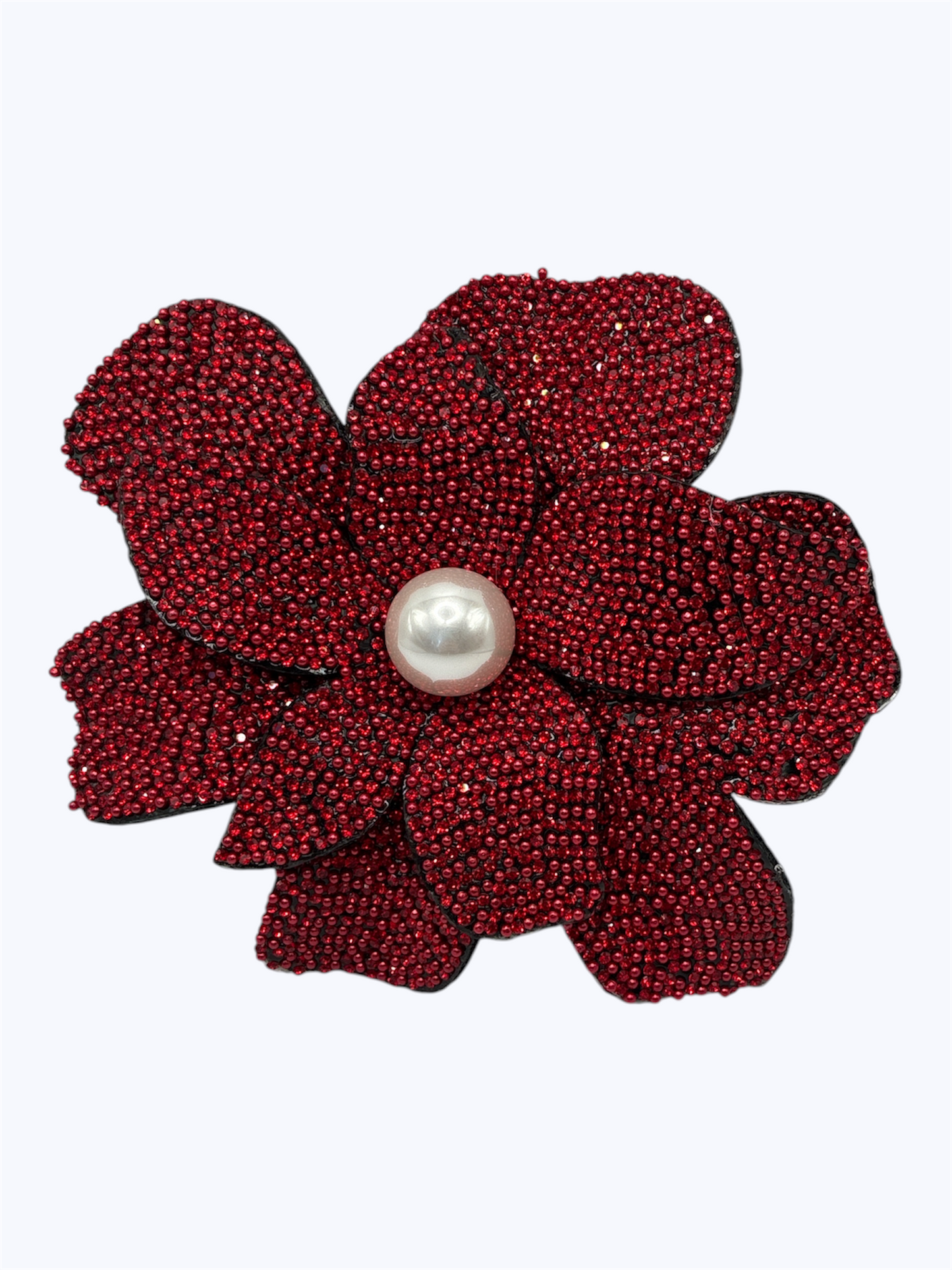 BR0459 | Pearl Center Flower Brooch | KP2222