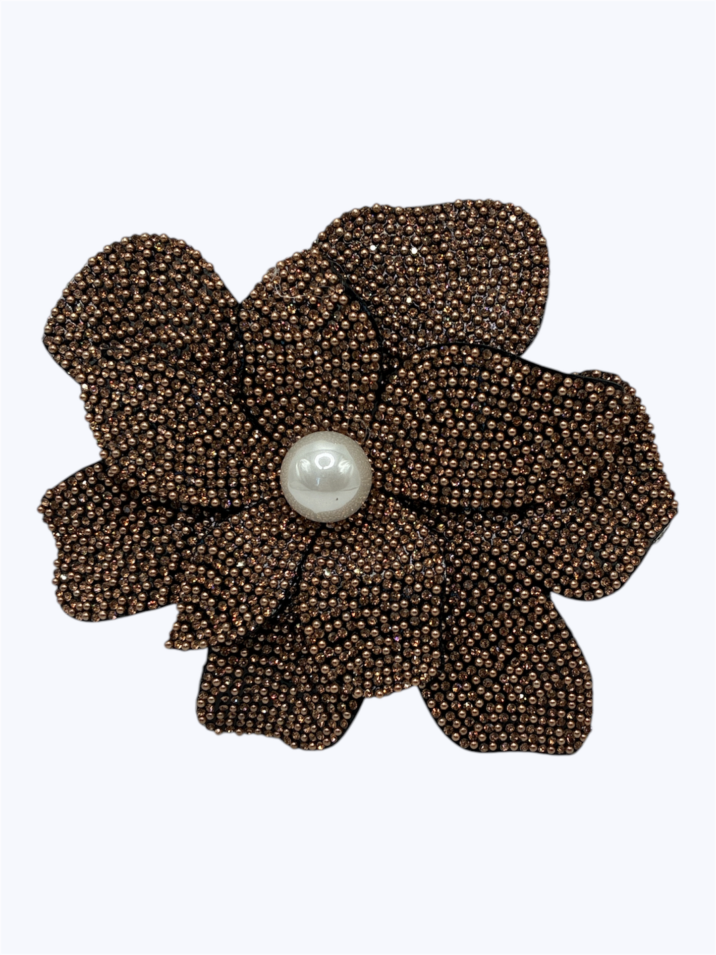 BR0459 | Pearl Center Flower Brooch | KP2222