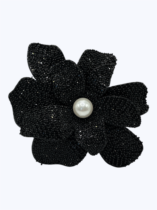 BR0459 | Pearl Center Flower Brooch | KP2222