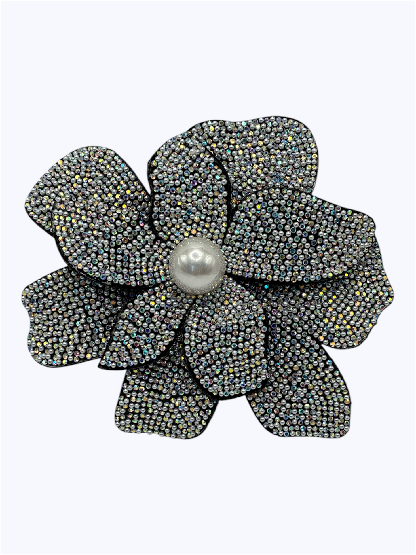 BR0459 | Pearl Center Flower Brooch | KP2222
