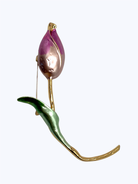 BR0458 | Tulip Stem Brooch | KP2221