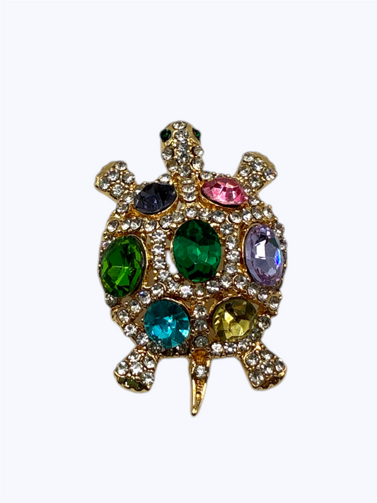BR0455 | Crystal Turtle Brooch | KP2206