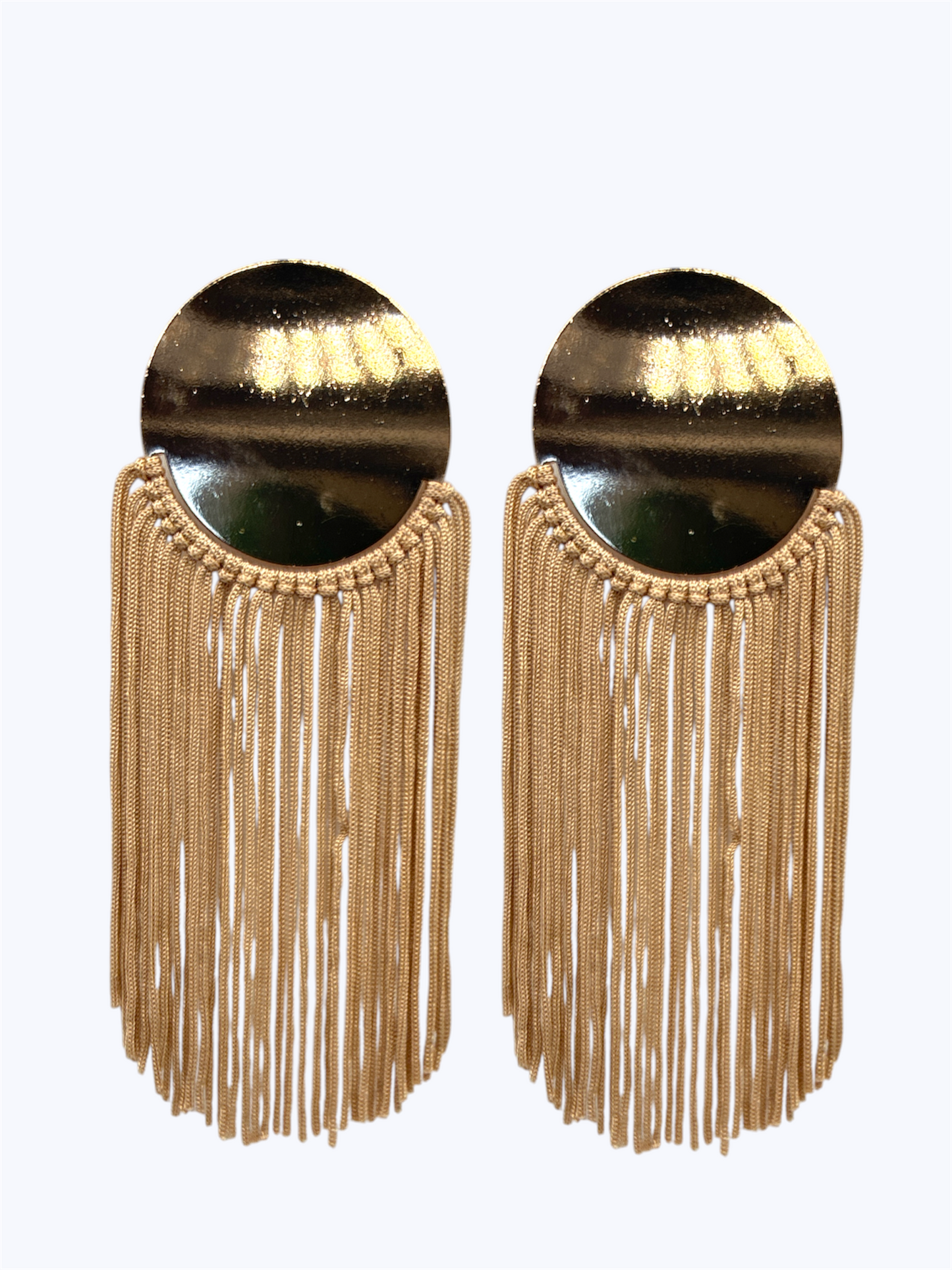 E2467 | Sculpted Crystal Tassel Earrings | 78E5369