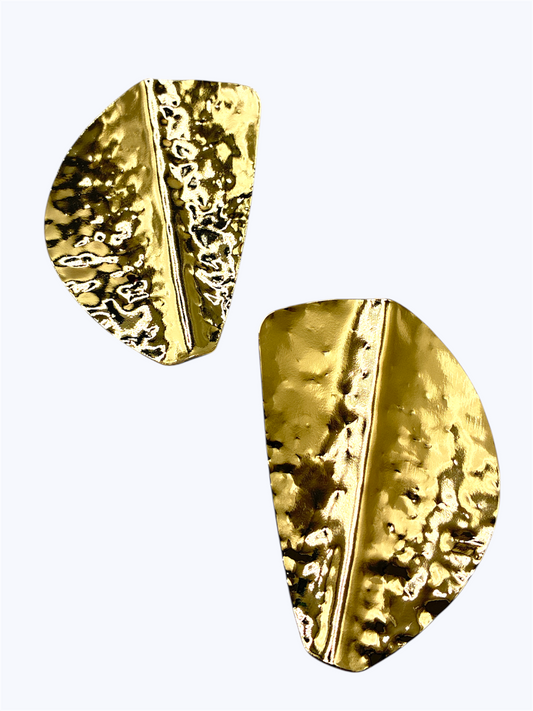 E2480 | Hammered Abstract Earrings | KE1193