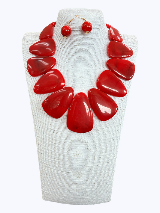 N5263 | Modern Bib Collar Necklace Set | KS2298