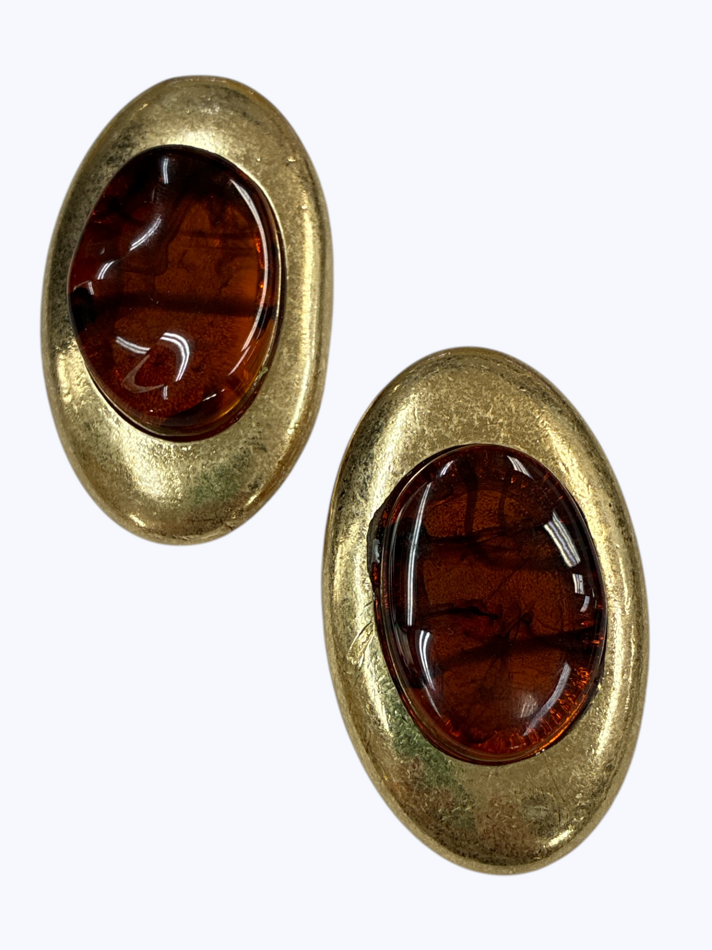 E2513 | Marbled Oval Stud Earrings | KE1146