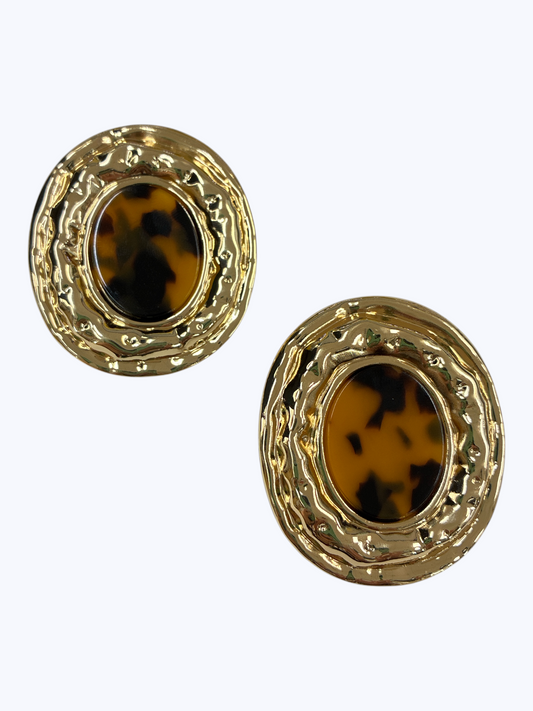 E2515 | Hammered Frame Earrings | KE1157