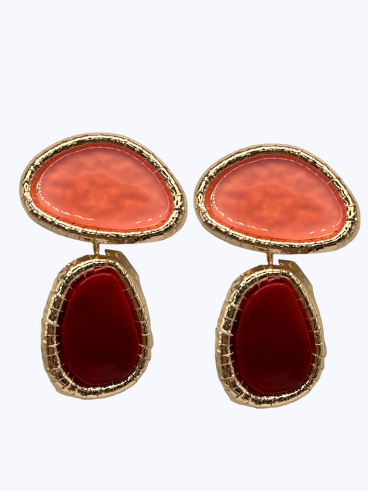 E2501 | Organic Shape Acrylic Earrings | 25E7213