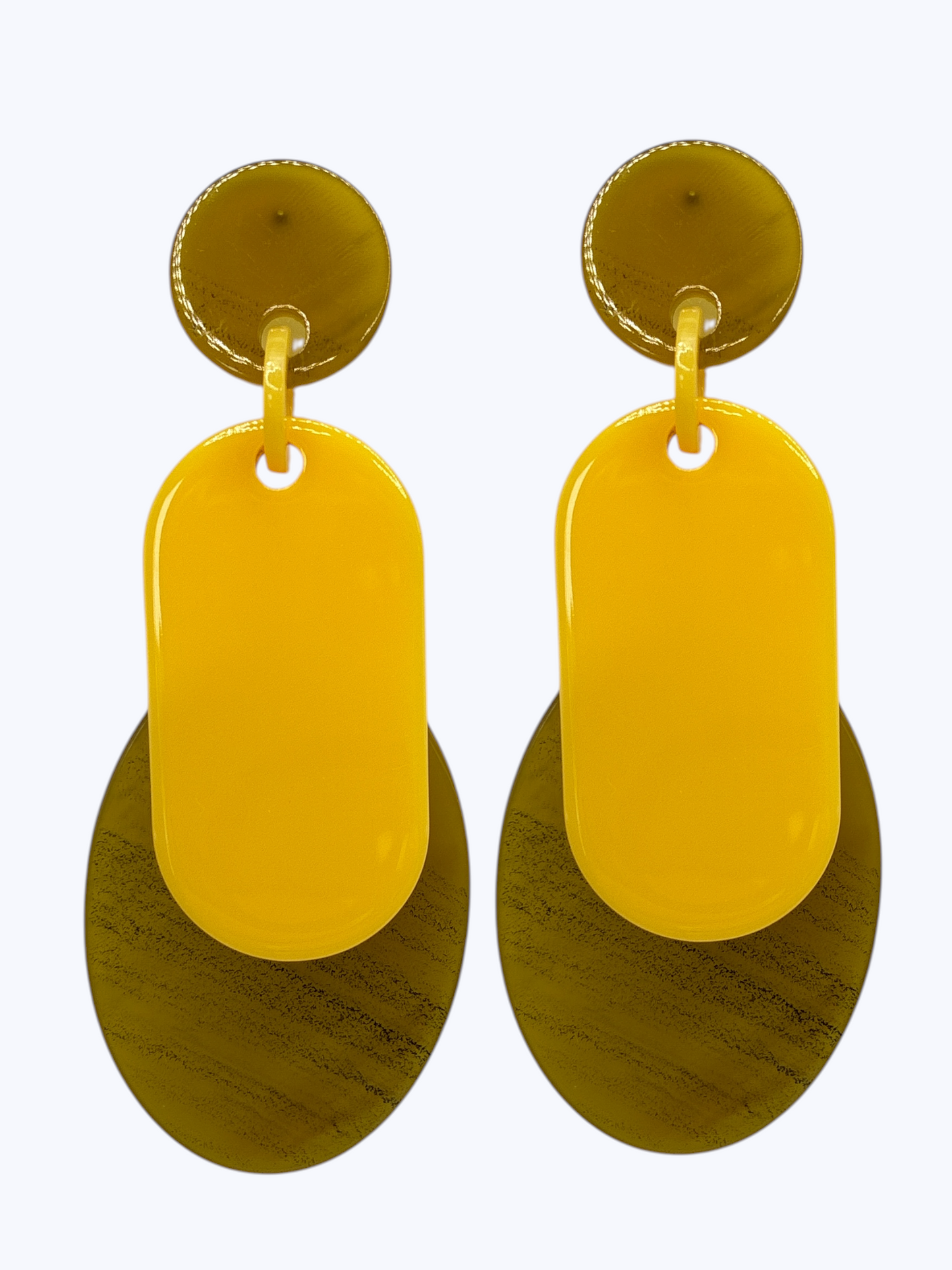 E2470 | Layered Acrylic Dangle Earrings | KE1104