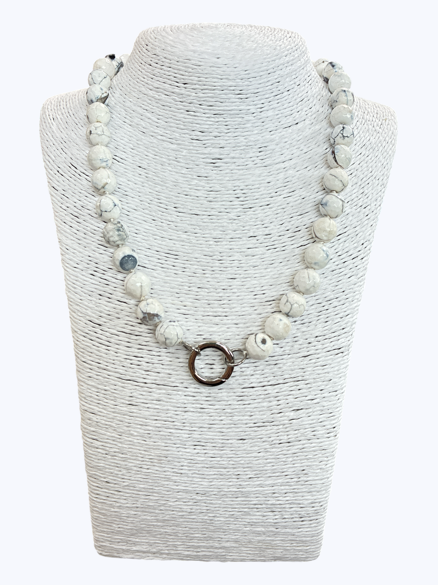SB-SSN Howlite Natural Stone Necklace