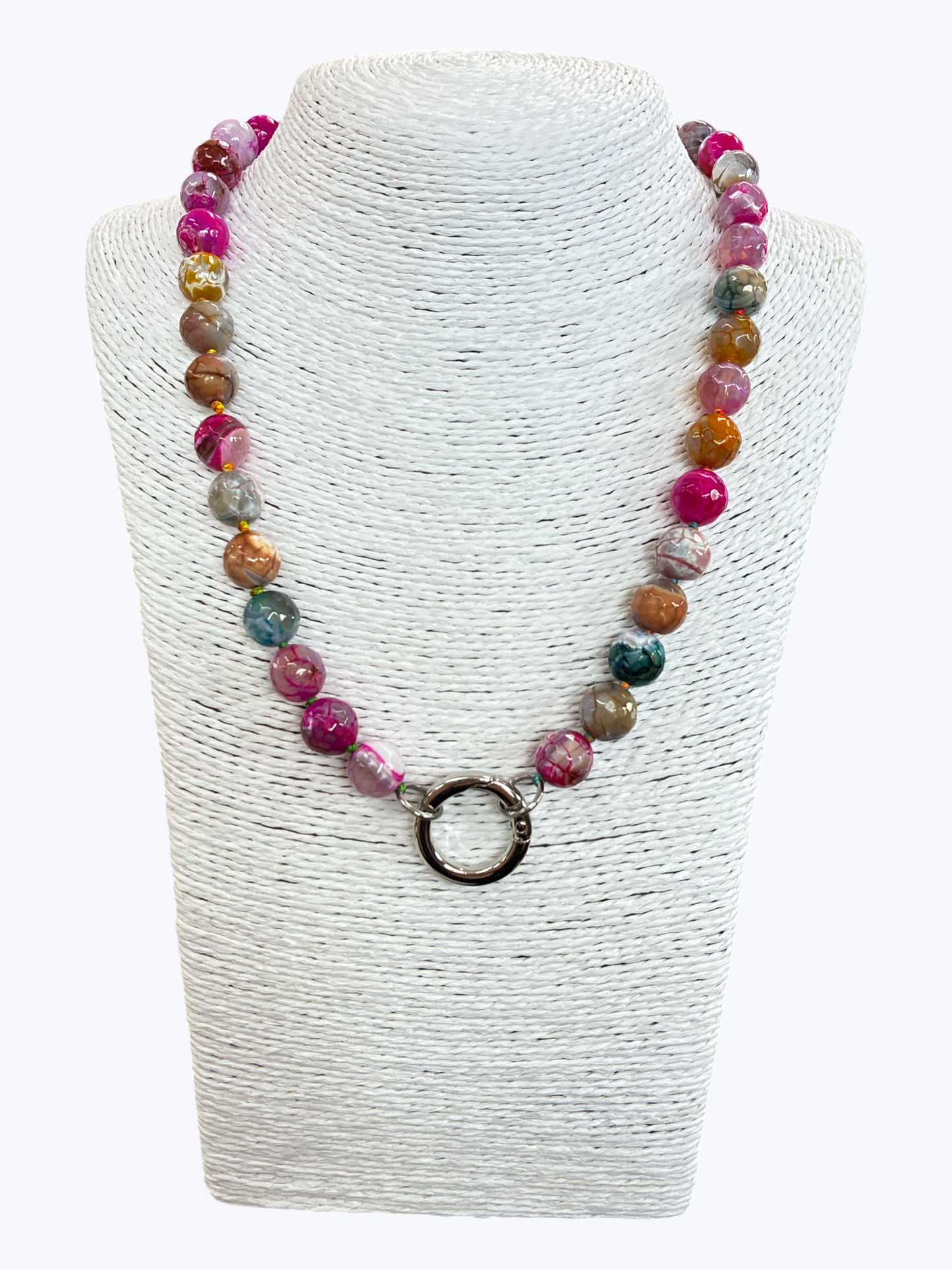 SB-SSN Soladite Multi Natural Stone Necklace