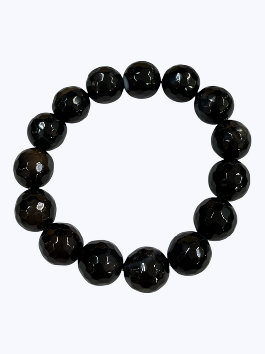 SB-SSB Obsidian Natural Stone Bracelet