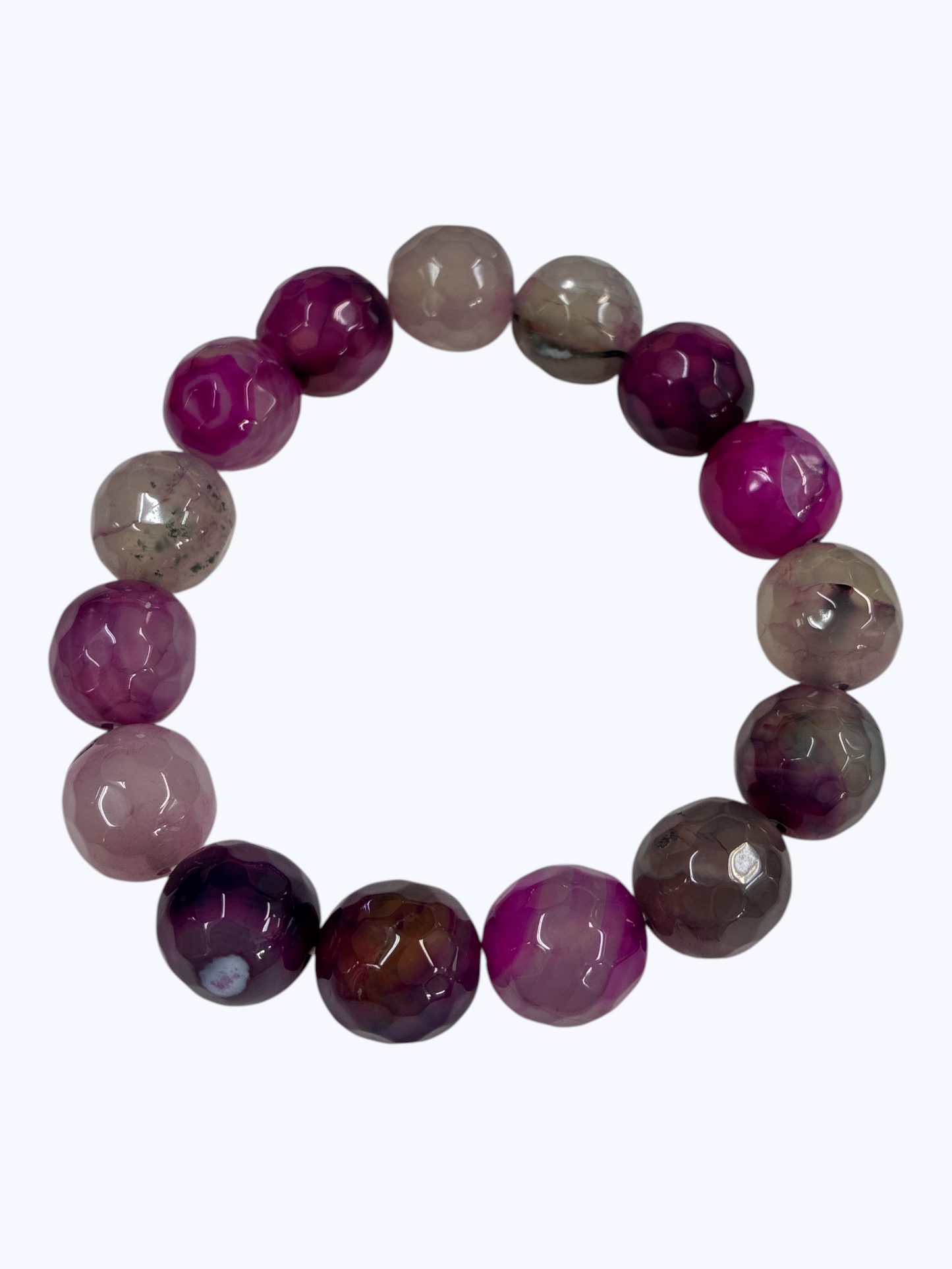 SB-SSB Purple Agate Natural Stone Bracelet