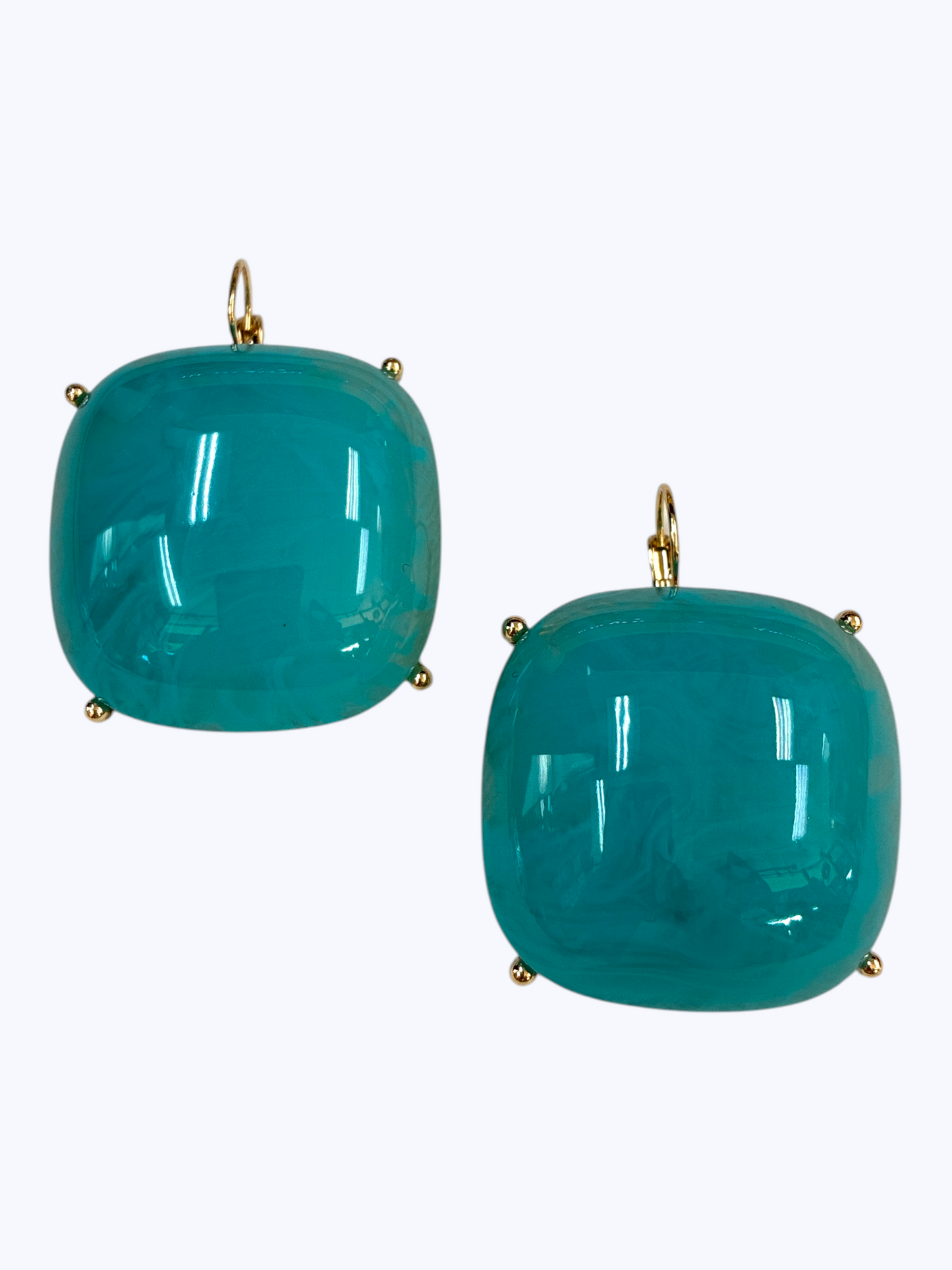 E2424 | Marbled Acrylic Drop Earrings | 25E6381
